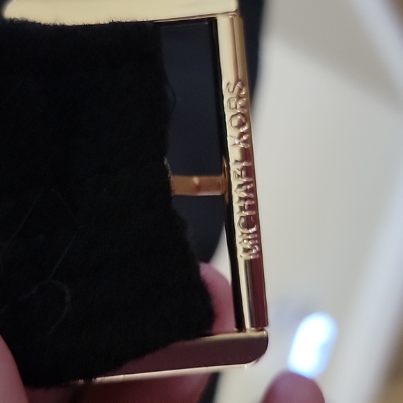 MICHAEL KORS Plus Size Coat Wool Blend w/Gold Hardware Black 1X NWT - Picture 4 of 16